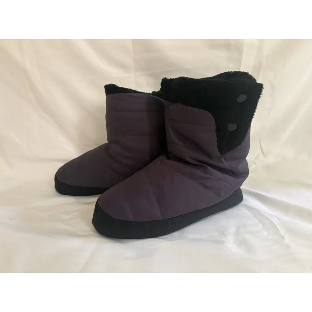 REI Unisex Duck Down Camping Booties Insulated Slippers Purple Size M